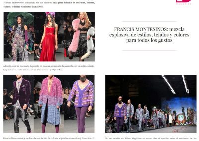 Publicación en la revista digital BFACEMAG. Madrid Fashion Week, 2017