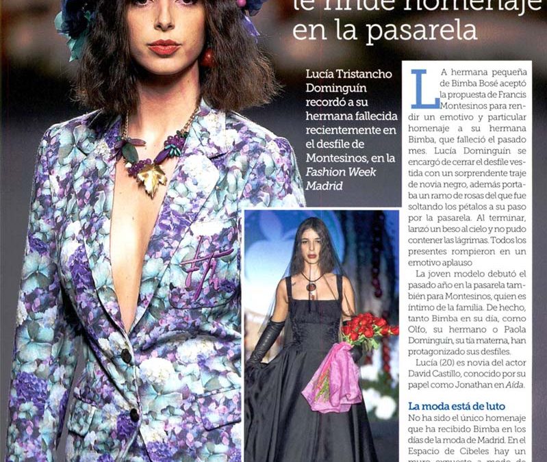 Publicación en la revista SEMANA. Madrid Fashion Week, 2017