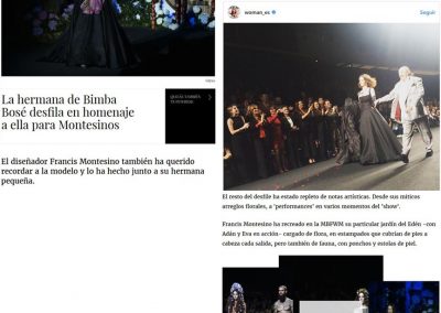 Publicación en la revista digital WOMAN. Madrid Fashion Week, 2017